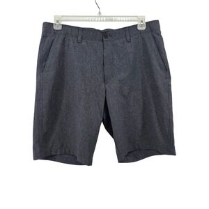 Under Armour HeatGear Mens Gray Heather Golf Shorts Size 38 Loose Fit Flat Front
